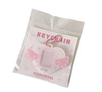 Love Wing Card Covers Keychain Ornament 1 Inch Photo Storage Display Card Holders for School Office and Travel