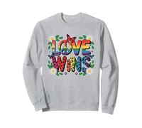 Love Wins Equal Rights LGBT Pride Shirt Rainbow Flag Sweatshirt