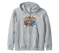 Love Wins Equal Rights LGBT Pride Shirt Rainbow Flag Zip Hoodie