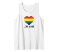 Love Wins LGBTQ Plus Support Pride Rainbow Tank Top