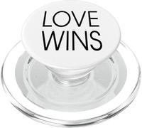 Love wins. Motivation, mindset, focus, quote. PopSockets PopGrip for MagSafe