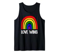 Love Wins Rainbow Pride Equality Inclusion Design Tank Top