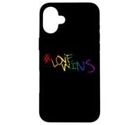 Love Wins v2 Chalk Tag Pride Equality LGBTQ Street Art Case for iPhone 16 Plus