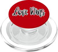 Love Wins Valentines Day Faith Jesus Bible Verse Christian PopSockets PopGrip for MagSafe