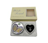 Love Wish Pearl Kit for Adults Kids Make a Wish Love Creations DIY Oyster Pearl Necklace Kit Cultured Freshwater Pearl Heart Cage Locket Pendant Necklace