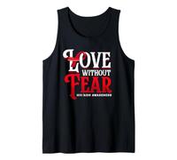 Love Without Fear HIV AIDS Support Ribbon Tank Top