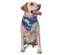 Love World Earth Day Dog Bandanas Pet Scarf Triangle Bib Boy Girl Adjustable Kerchief Accessories for Small Medium Large Puppy