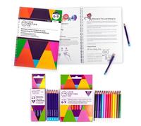 Love Writing Co. Better Writing Practice | Age 6, 7, 8, 9yrs -Handwriting Pencils | Cursive Practice Book | Erasable Colour Pencils | Boost Handwriting Skills, Pencil Control, Children Pencil Grips