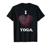 Love Yoga Heart Pink Position Sport Meditation Ohm T-Shirt