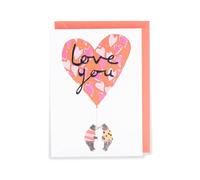 Love You Bear-Y In Love! Valentine's Day Contemporary Greeting Card