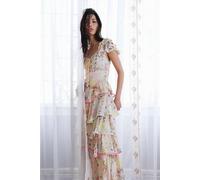 Love You Bunches Midi Dress at Free People in Pastel Combo, Size: Medium - female