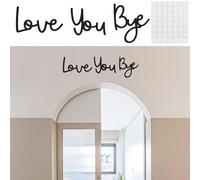 Love You Bye Above Door Sign, Handcrafted Plywood Script Sign, Elegant Wall Decor Sticker for Hallway, Home Entryway, or Doorway, Perfect for Adding a Warm, Personal Touch to Any Space