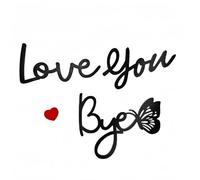 Love You Bye Above Door Sign,Love You Bye Sign,Modern Black Letter Si/gn Wall Art for Hallway and Stairs,W/all Decoration Si/gn for Valentines De/corations,Home De/coration,Home W/all Decor