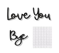Love You Bye Above Door Sign,Love You Bye Sign,Modern Black Letter Wall Art Hallway Decor Sticker,Home Decor Entryway Doorway,Wall Decorations SignLove You Gifts
