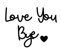 Love You Bye Above Door Sign, Loves You Bye Sign, Love You Byes, Shop Wall Art Decors, Black Wall Art for Hallway Decor, Loves Letters for Home Decoration (Black)
