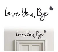 Love You Bye Above Door Sign, Wall Art Home Decoration Love You Bye Sign, Hallway Decor Wall Art for Hallway And Stairs for Hallway And Stairs, Valentines Decorations Living Room Bedroom