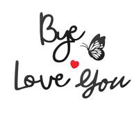 Love You Bye Above Door Sign with Double Sided Sticky Dots, Wood Letters Wall Art Signs for Hallway And Stairs, Boho Black Stickers Decoration for Home Office Door (G)