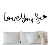 Love You Bye Sign, Romantic Wall Decoration, Portable Creative Script, Sturdy Hallway Home Door Decor, Lightweight Perfect for Valentine’s Day and Romantic Gift Displays