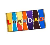 Love You Dad Chocolate Bar Wrapper Novelty Gift Present For Father Daddy Dad CH-225 (with chocolate)