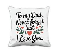 Love You Dad Gifts Cushions Covers Throw Pillow Covers 45cm X 45cm Pillowcase Living Room, Dad Birthday Gifts from Son Fathers Day Daddy Gift Retirement Gift for Men Fathers Day Cushion Cover