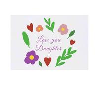 'Love you Daughter' Temporary Tattoo - Water Resistant, Skin-Safe, Non-Toxic Transfer (TO00081747)