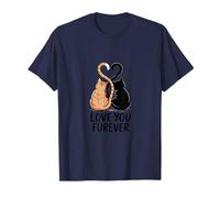 Love You Furever Cute Cat Couple Rescue T-Shirt