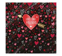 Love You Millions Valentine's Day Greeting Card Embellished Hand-Finished Cards