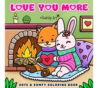 Love You More Coloring Book: For Adults and Teens, Sweetheart, Girl Moments, Cute and Cozy Hygge Spaces For Stress Relief and Relaxation. (Cute & Cozy Coloring Series)