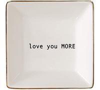 Love You More Gift | Husband and Wife Ring Dish | Jewelry Ring Holder | Elegant Trinket Tray Organizer Dish by Simply Charmed