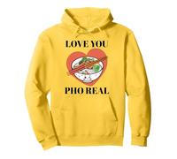Love You Pho Real Romantic Pun Kawaii Cute Vietnamese Noddle Pullover Hoodie