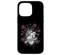 Love You To Death Gothic Roses Goblincore Cottagecore Heart Case for iPhone 14 Pro Max