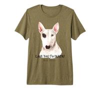 Love You to Death Watercolor | Bully Bull Terrier Dog Owner Premium T-Shirt