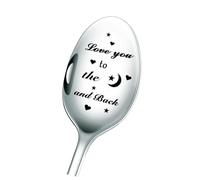 Love You to the Moon and Back - Engraved Coffee Spoon, Unique Wedding Gift, Sign of Love on Special Occasions, Valentine's Day