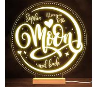 Love You to The Moon & Back Stars Valentine's Day Personalised Gift Night Light