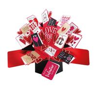Love You Valentine For My Valentine With Love Pop Up Card 3D Greeting Cards POP032V03