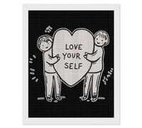 Love Your Self Diamond Art Kits Accessories Full Square Drill 5D Painting Craft Home Wall Decor