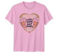 Love Your Self More Self Love Bohemian Graphic T-Shirt Positive Affirmation Unisex Mens Womens Tee S Light Pink
