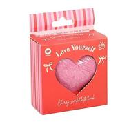 Love Yourself Heart-Shaped Cherry Bath Bomb | Vegan & Cruelty-Free | Handmade in The UK