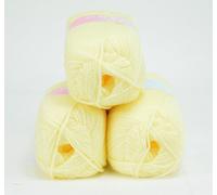 Love2Sleep PREMIER VALUE BABY DOUBLE KNIT YARN WOOL ACRYLIC 3 PACK (3 X 100G) - LEMON