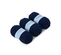 Love2Sleep PREMIER VALUE DOUBLE KNIT YARN WOOL ACRYLIC 3 PACK (3 X 100G) - NAVY BLUE
