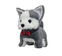 Loveable Robot Dog Toy Short Hair Perfectly Cozy And Ready For Adventure; The Hottest Toy Trend Of The Year ! Gfm846 (Silver, 18cm)