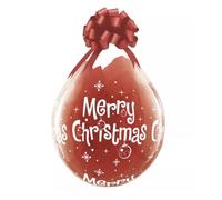 loveballoonsbedfordshire Merry Christmas Stuffing Balloon x1 Loose Bow and paper not included