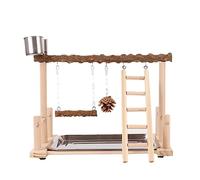 Lovebirds Parrots Cage Platform Perch Stand Bridge Swing Set Climbing Wooden Bridge Training Toy For Pet Bird Parrot Climbing Toy