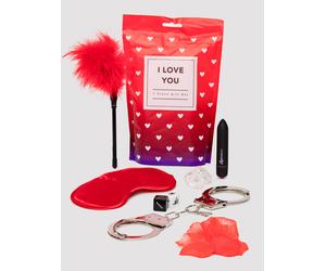 LoveBoxx I Love You Gift Bag Kit (7 Piece) - Black Black