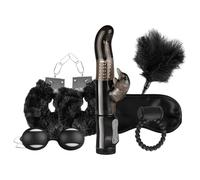 LoveBoxxx I Love Black - Vibrating Bondage Set (6 Pieces)