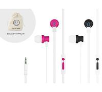 loveBuds - Two Person Earphones Earbuds Headphones Built into one 3.5mm Audio Jack. Individual Volume Controls and Microphones. Exclusive Travel Pouch. 3 Year Warranty (contact Seller)