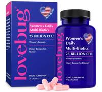 Lovebug Women's Daily Multibiotics, 30 Capsules