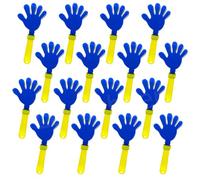 Lovecheer 16PCS Hand Clappers Blue and Yellow Cheer Clapper Noisemakers for Adults Sporting Events Basketball Hockey Football