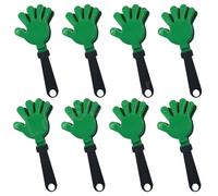 Lovecheer 8PCS Big Hand Clappers Noisemakers 11 Inch Cheer Clappers Black and Green Noise Makers for Basketball Hockey Soccer Baseball Sports Team Cheerleading