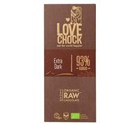 lovechock Organic Raw Chocolate Bar 93% Vegan 70 g